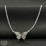 Delicate Silver Sterling Butterfly Pendant on a Chain for Women