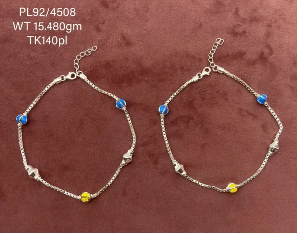 Adorable Silver Baby Anklets: Perfect for Tiny Feet