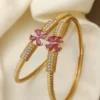 "Glamorous American Diamond Kadli: Beautiful Fancy Bracelets for Women and Girls"