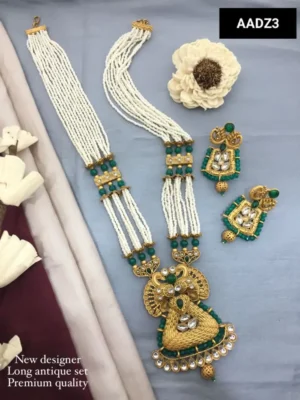 New Matte Finish Antique Necklace Set For Women & Girls