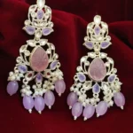 Beautiful Premium Quality Chand Bali Kundan Earrings